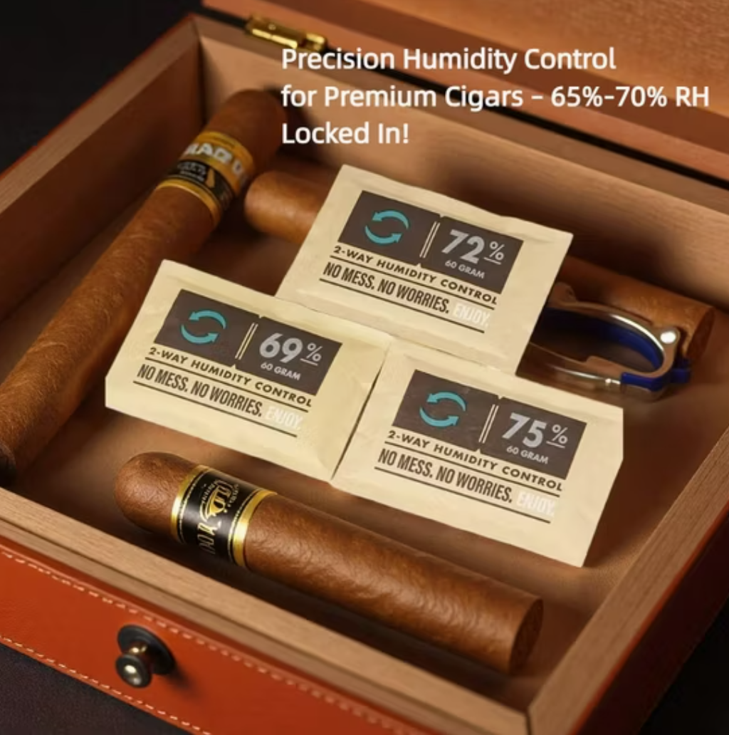 Premium Humidity Control Curing Bag Pack for Cigars